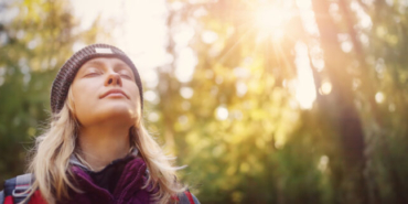 Young,Woman,Hiking,And,Going,Camping,In,Nature.,Person,With
